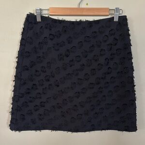 Loft Black Textured Skirt size 8